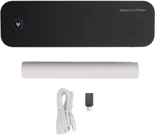 Vista 7 de Ymiko Impresora térmica portátil sin tinta A4 para viajes (negro)