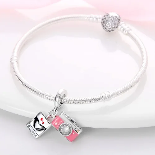 Vista 113 de KUNSIR Los abalorios se adaptan a pulseras Pandora para mujer, plata de ley 925, cuentas colgantes de joyería para niñas, dijes de feliz cumpleaños
