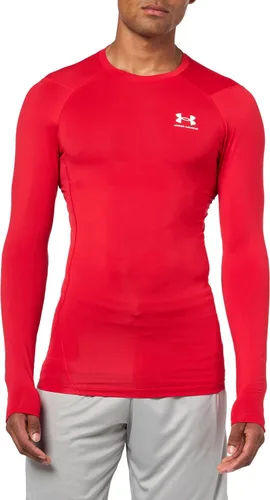 Vista 20 de Under Armour Camiseta de manga larga de compresión HeatGear para hombre Negro (001)/Blanco