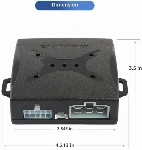 Vista 6 de Easyguard EC003N-V-1 PKE - Alarma de robo de coche con entrada pasiva sin llave, botón de arranque remoto, botón de arranque/parada, arrancador DC12V