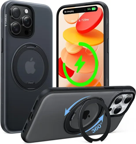 Vista 35 de TORRAS Funda con soporte magnético 360 para iPhone 18 Pro, O3 Fitness Borgoña