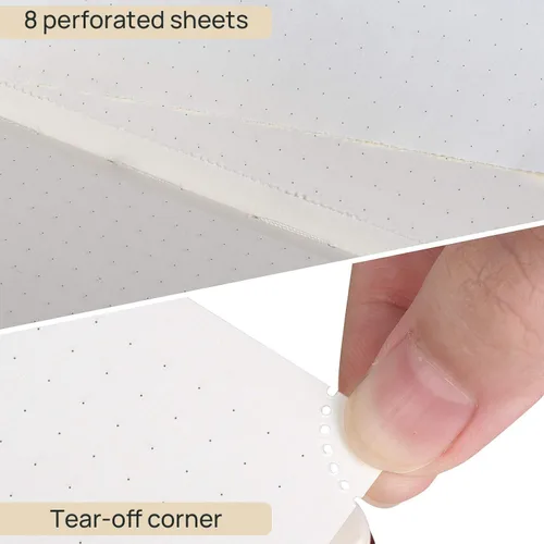 Vista 4 de POPRUN - Cuaderno de notas con espiral y puntos, diario A5 de 5.75" x 8.25", papel grueso de 120 gsm, 141 páginas numeradas, tapa dura para hombres