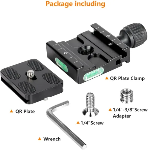 Vista 7 de Adaptador de abrazadera de placa de liberación rápida de 50 mm compatible con Arca Swiss para trípode de cámara DSLR, monopié, cabezal de bola