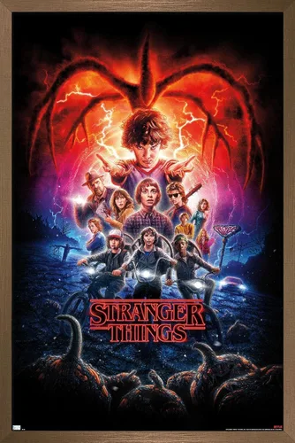 Vista 17 de Trends International Netflix Stranger Things: Season 2 - Póster de pared de una hoja, 22.4 pulgadas de largo x 14.7 pulgadas, versión enmarcada