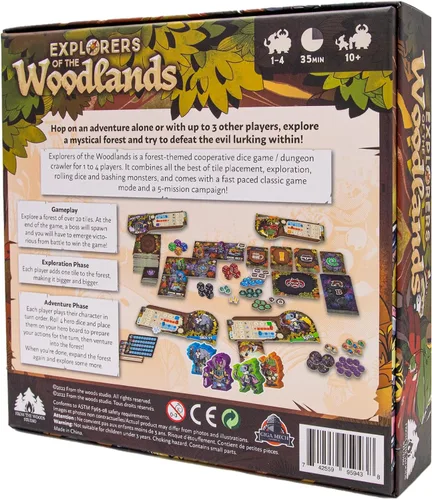 Vista 2 de Juego de dados cooperativos Explorers of the Woodlands