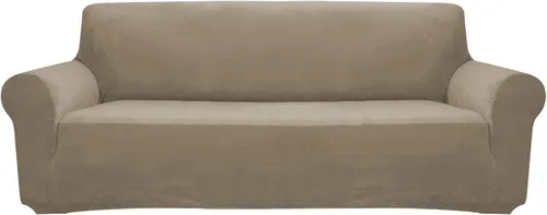 Vista 9 de Fundas elásticas para sillón, funda gruesa y suave para sofá, funda de terciopelo y felpa para sofá, protector elástico de muebles de 1/2/3/4