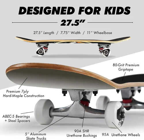 Vista 4 de Magneto Complete Cruiser Starter Skateboard