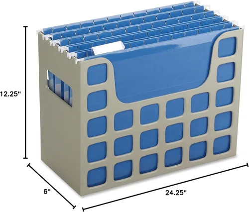Vista 8 de Pendaflex Desktop File, 9-1/2" H x 12-1/4" W x 6" D, Putty, Each (23010EE) (Pack of 4)