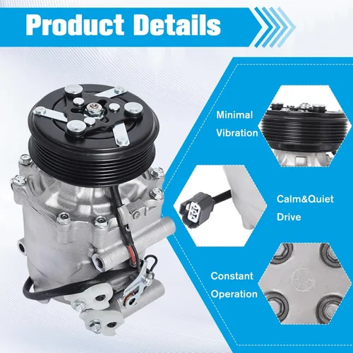 Vista 5 de LABLT Reemplazo del compresor del A/C para Civic 1.7L 2002 2003 2004 2005 Reemplazo para CO 4914AC