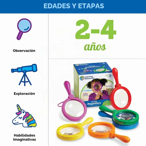 Vista 5 de Learning Resources Primary Science - Lupas jumbo, juego de 6