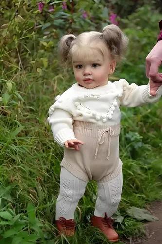 Vista 6 de Angelbaby Muñecas Reborn de aspecto real de 26 pulgadas, muñeca de bebé realista de silicona suave con peso para niña recién nacida, adorable niña