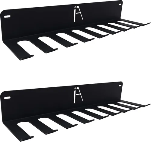 Vista 7 de IRON AMERICAN USA Omega Beast Estante de Almacenamiento para Gimnasio de 9 O 11 Ganchos Organizador de Pared para Gimnasio de Servicio Pesado