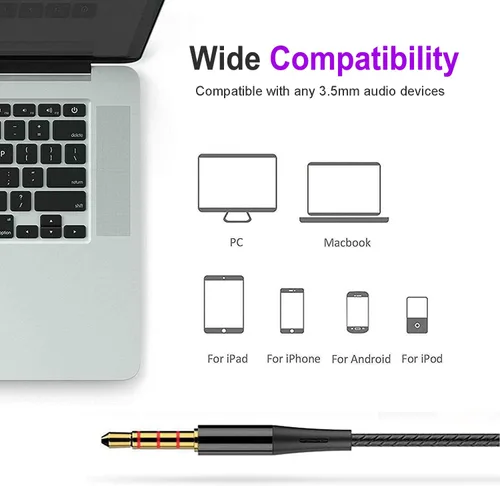 Vista 4 de Auriculares con cable con micrófono, paquete de 6 unidades, auriculares intrauditivos, aislamiento de ruido, graves potentes, auriculares