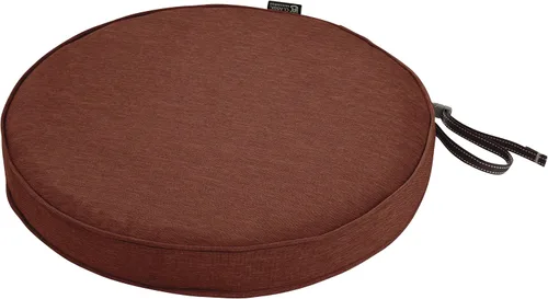 Vista 11 de Classic Accessories Montlake FadeSafe - Cojín para silla de exterior, resistente al agua, 15 pulgadas de diámetro x 2 pulgadas, color beige antiguo