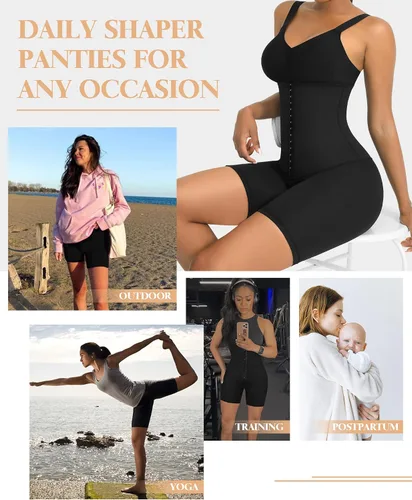 Vista 7 de FeelinGirl Body Shaper for Women Tummy Control High Waist Shapewear Shorts Butt Lifter Thigh Slim Waist Trainer Shorts