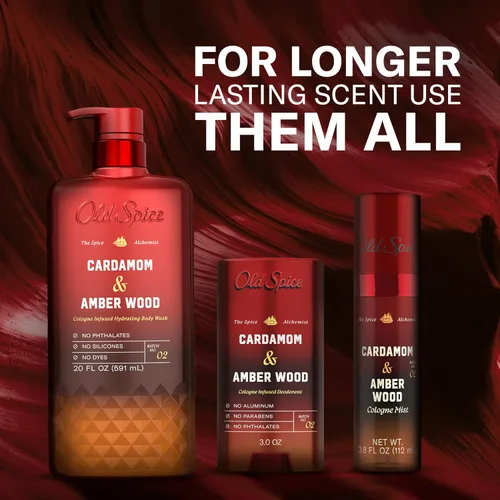 Vista 15 de Old Spice - Desodorante sin aluminio para hombres, cardamomo y madera
