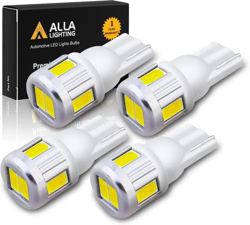 Vista 8 de Alla iluminación 4 x Super brillante bombillas LED de Samsung 5630 SMD T10 cuña 194 168 2825 W5 W 175 para sustituir en placa patente interior Mapa