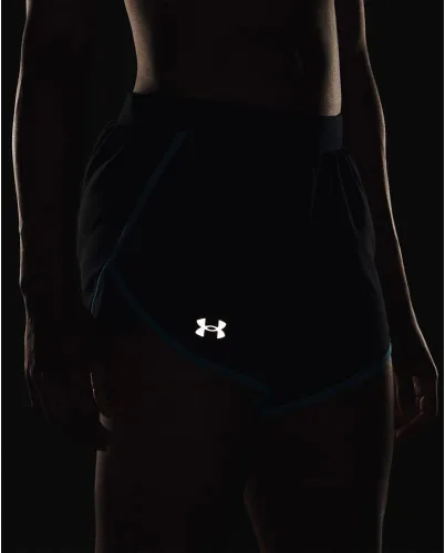 Vista 5 de Under Armour Women's Fly by 2.0 Running Shorts (027) negro / azul glaciar / reflectante
