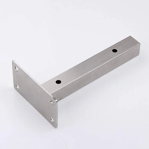 Vista 7 de Soporte para estante de pared de acero inoxidable cepillado, soporte para estante cuadrado flotante oculto, soporte para estante de oficina en casa