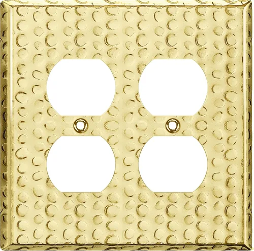 Vista 15 de LIDER Placa de pared de metal para receptáculo dúplex, cubierta de salida de acero inoxidable, resistente a la corrosión, tamaño mediano de 1