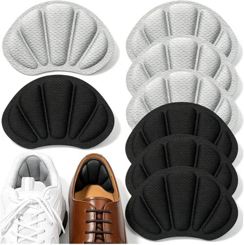Vista 13 de Insertos para Talón de Zapatos, 16 Piezas de Almohadillas de Cojín para Talón de Malla Autoadhesivas para la Parte Posterior del Talón, Insertos
