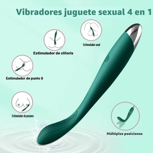 Vista 3 de Juguetes sexuales para adultos para mujeres, vibrador de punto G del clítoris con 10 potentes modos de vibración, estimulador del pezón