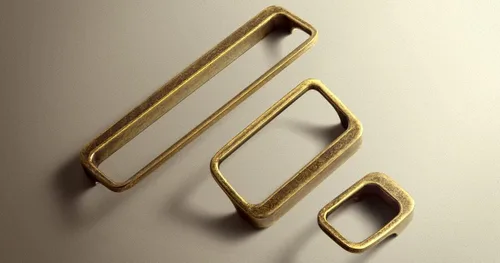 Vista 6 de Goo-Ki - Tiradores para armario de latón antiguo con centros de agujero de 0.6" (16MM), tiradores retro de aleación de zinc para cajones, armarios