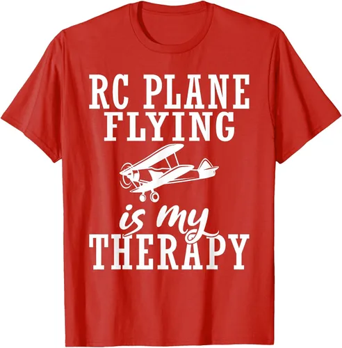 Vista 29 de RC Plane Flying is My Therapy RC Plane T-Shirt Asphalt Grey