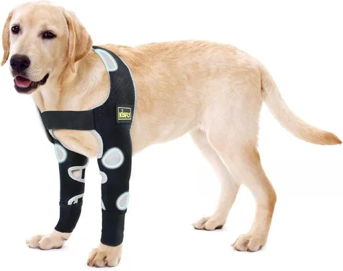 Vista 12 de Codera para perro y pierna delantera para perro para dejar de lamer, protector de codo de perro y coderas de higroma para perros, mangas