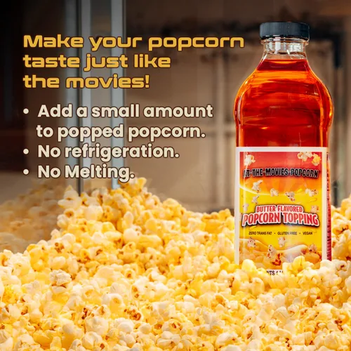 Vista 5 de Topping de palomitas de maíz con sabor a mantequilla (1 litro)