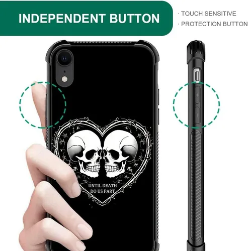 Vista 158 de Funda compatible con iPhone XR, diseño de elefantes africanos para niñas, diseño de patrón a prueba de golpes, antiarañazos, carcasa trasera