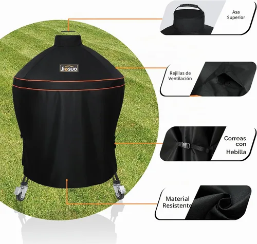 Vista 3 de Funda para parrillas Kamado Big Joe, funda para Kamado Big Joe de 24