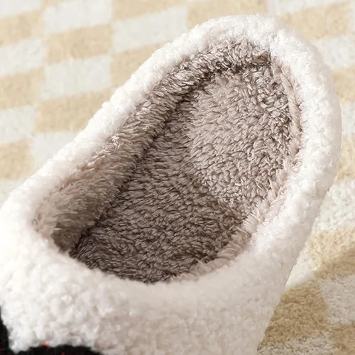 Vista 3 de Bad Cute Bunny Slippers for Women Men Retro Memory Foam Cute Cartoon Plush Fluffy Warm Fur Lined slippers Indoor House Home Winter Shoes