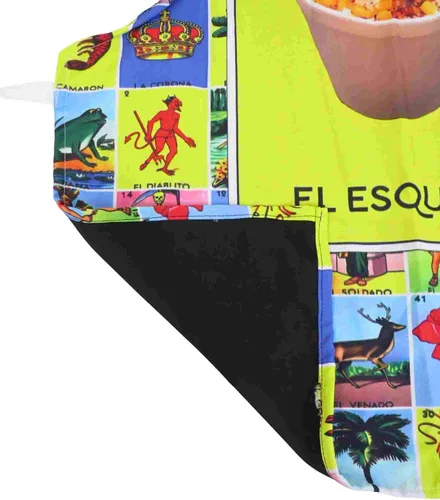 Vista 3 de Leos Imports Loteria Card - Delantal de bingo mexicano con bolsillos