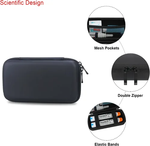 Vista 4 de Elonbo Estuche rígido de viaje para 3Doodler Start+ Essentials (2022) Juego de bolígrafos 3D para niños, soporte organizador de almacenamiento