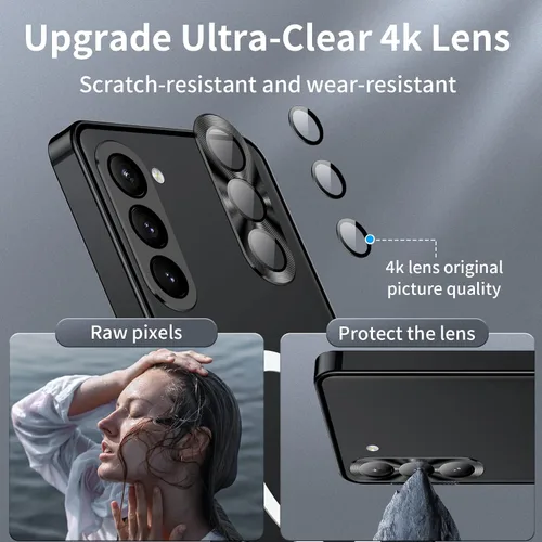 Vista 4 de Funda de metal para Galaxy S23 compatible con MagSafe Wireless Chager a prueba de golpes, bloqueo de seguridad de parachoques de metal esmerilado