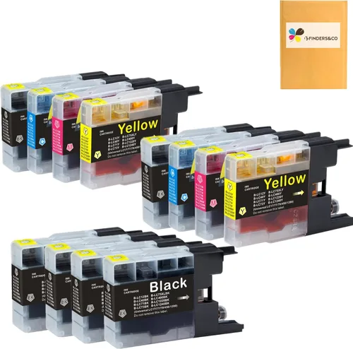 Vista 5 de F FINDERS&CO LC75BK LC71BK LC75 Cartuchos de tinta negra de repuesto para Brother LC-75 LC71 LC79 XL para impresora Brother MFC-J430W J625DW J435W