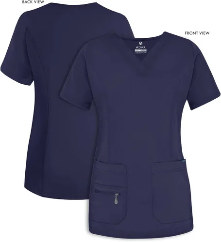 Vista 5 de Adar Pro - Ropa quirúrgica para mujer, con cuello en V elevado