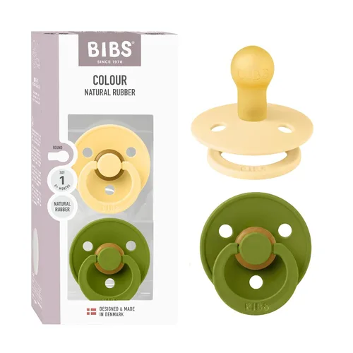 Vista 19 de BIBS - Paquete de 2 chupetes para bebés, goma natural libre de bisfenol A (BPA), hechos en Dinamarca, para niños de 0-6 meses, azul pastel