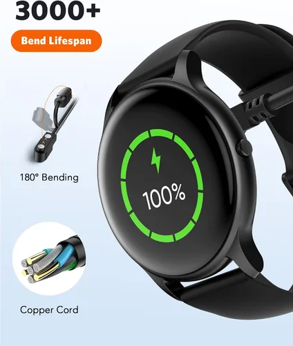 Vista 3 de Parsonver Paquete de 2 cargadores de reloj inteligente para SPROD1, cable de carga USB magnético para relojes inteligentes con cable de 2 pines