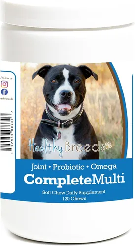 Vista 47 de Healthy Breeds Affenpinscher todo en uno multivitamínico suave masticable 120