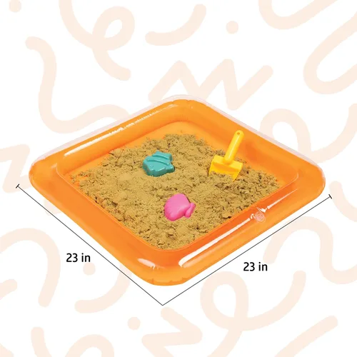 Vista 8 de Bandeja de arena inflable sensorial para actividades, alternativa a la caja, alfombrilla o mesa