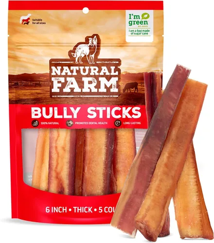 Vista 31 de Natural Farm Golosinas de colágeno trenzadas para perros (30 cm, paquete de 6), palitos de colágeno, golosinas naturales para perros, de larga