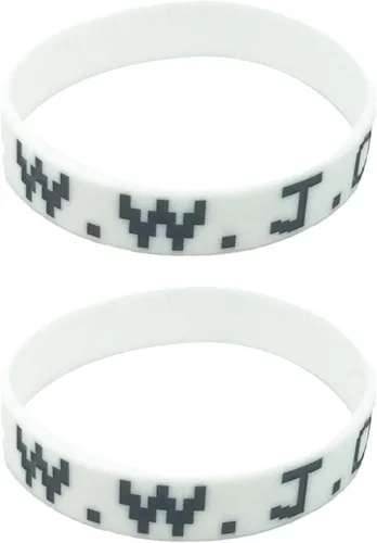 Vista 22 de Long tiantian WWJD - Pulsera con texto en inglés «What Would Jesus Do», pulseras WWJD para mujeres, pulseras W.W.J.D para hombres, joyería