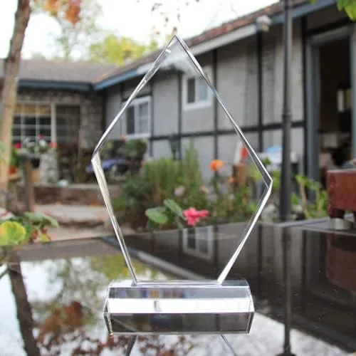Vista 4 de Premio personalizado de cristal para empleados, apreciación de la jubilación, regalo único de jubilación para gerente, personal, premio