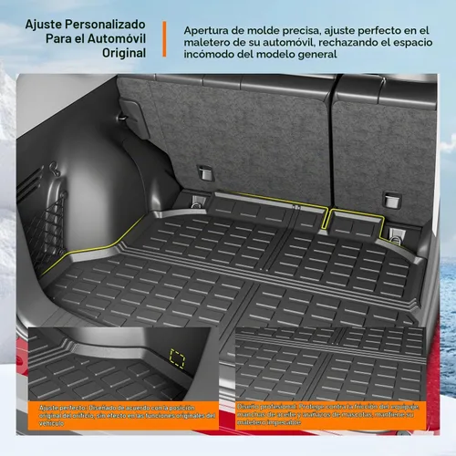 Vista 2 de powoq - Alfombrilla para maletero compatible con Honda CRV 2012-2016, revestimiento para cajuela TPE, alfombrilla de carga de repuesto para Honda
