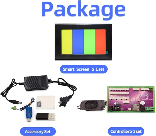Vista 2 de Escape Room Prop 4.3 pulgadas 7 pulgadas pantalla táctil con controlador programable y altavoz para juego de sala de salida