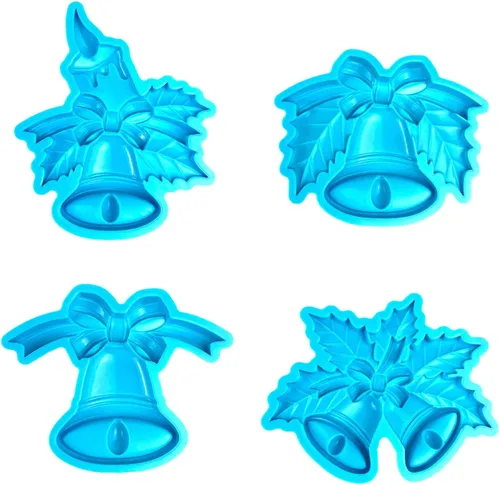Vista 5 de Molde de resina epoxi reutilizable para decoración de interiores y exteriores, campana de Navidad, molde de silicona para decoración del hogar