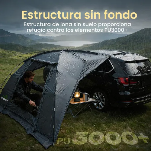 Vista 4 de WildFinder SUV Tent, Car Tents for Camping, SUV Tailgate Tent for Family