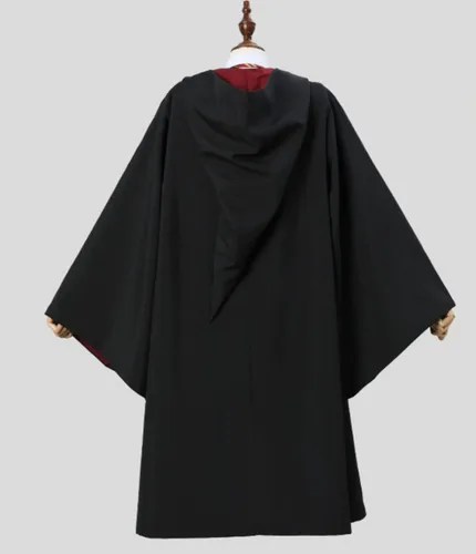 Vista 4 de Utaomld Magician Robe with Scarf Spell Wand, Wizard Cloak Halloween Christmas Witches Carnival Costumes Teens Adult Cape